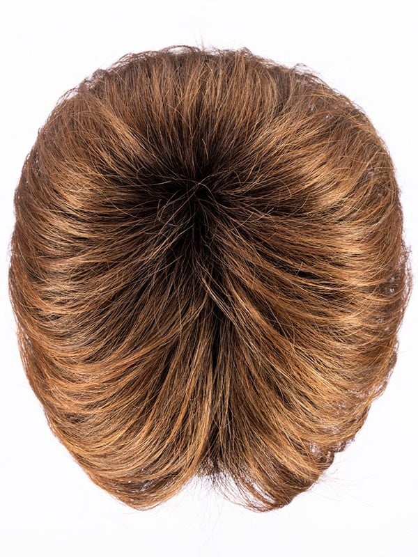 Perruque Club 10 rooted mix : volume à l’arrière, effet racines foncées et balayage de mèches, style coiffé-décoiffé