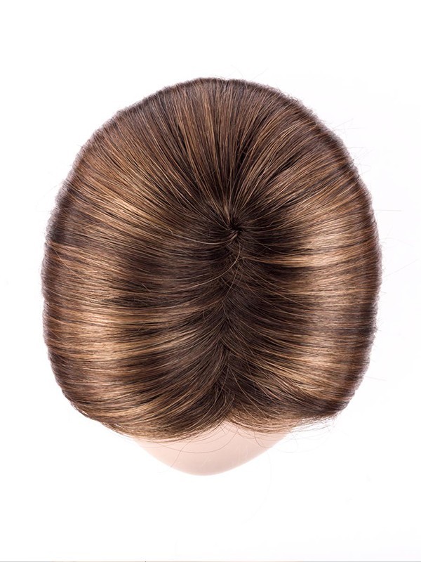 Perruque Code Mono Part longue et lisse, effet rooted mix, tulle cinéma pour un rendu naturel et une frange modulable