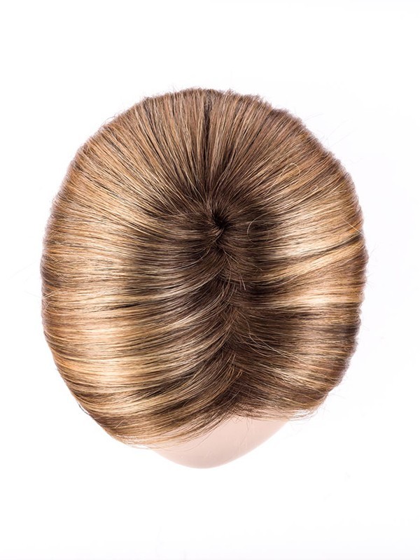 Perruque Code Mono Part longue et lisse, effet rooted mix, tulle cinéma pour un rendu naturel et une frange modulable