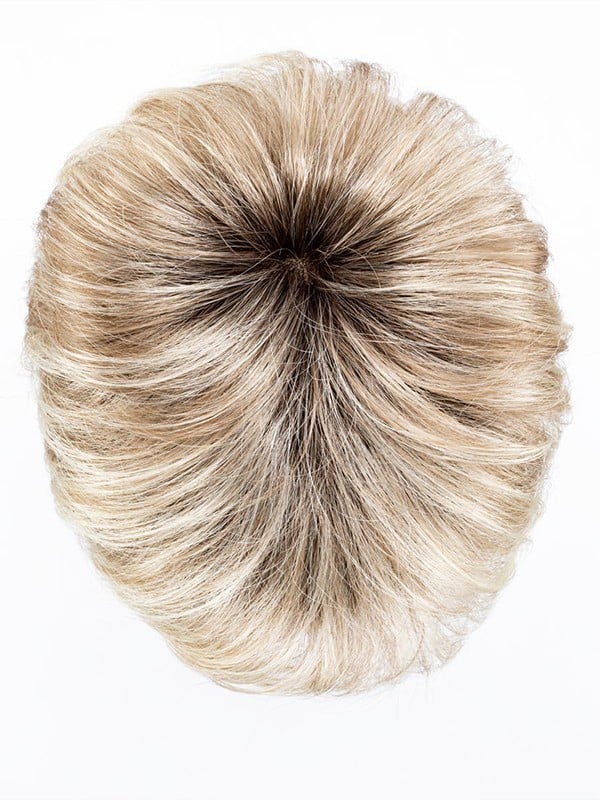 Perruque Date Large grande taille 58-60 cm, coupe courte dégradée pour un effet coiffé-décoiffé moderne et naturel