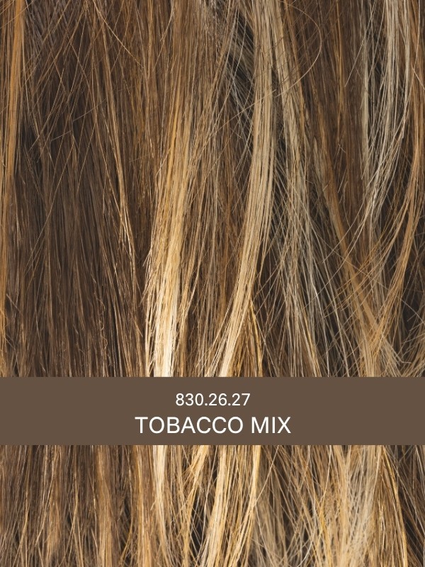 Perruque Date Mono courte dégradée, effet coiffé/décoiffé, rooted mix pour un rendu naturel et moderne