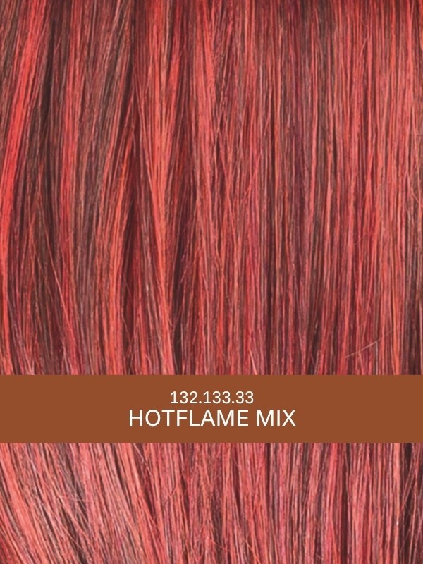 Perruque Date rooted mix : coupe courte dégradée, effet racines foncées et balayage, rendu naturel et léger