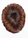 Perruque Disc Mono Part Ellen Wille : coupe courte dégradée, frange asymétrique, effet rooted (racines foncées) et mèches mix.