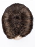 Perruque Elite Mono Part : carré lisse mi-long, frange modulable grâce au tulle cinéma, effet naturel, couleurs rooted/mix