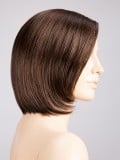 Perruque Elite Mono Part : carré lisse mi-long, frange modulable grâce au tulle cinéma, effet naturel, couleurs rooted/mix