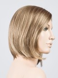 Perruque Elite Small Mono Part petite taille 53-54 cm, carré mi-long lisse à frange modulable, effet naturel