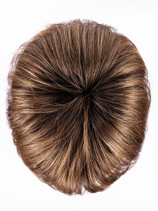 Perruque Ellen Wille Fenja Small Mono Part : coupe courte, frange asymétrique, raie naturelle, petite taille 53–54 cm