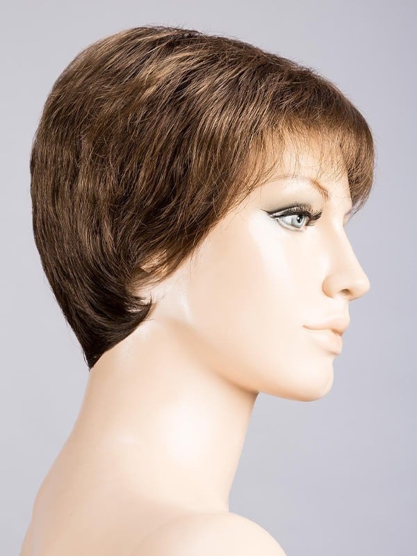 Perruque Ginger Large Mono grande taille 58-60 cm : coupe courte naturelle avec tulle cinéma discret, confort léger au quotidien
