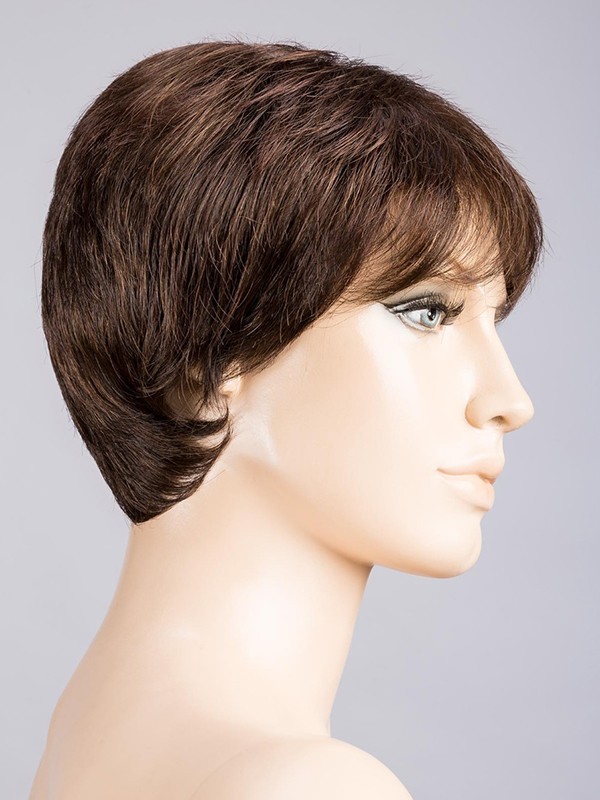 Perruque Ginger Large Mono grande taille 58-60 cm : coupe courte naturelle avec tulle cinéma discret, confort léger au quotidien