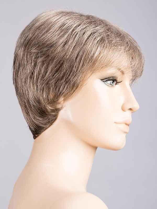 Perruque Ginger Large Mono grande taille 58-60 cm : coupe courte naturelle avec tulle cinéma discret, confort léger au quotidien
