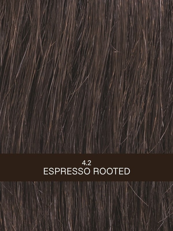 Perruque Gold courte : rendu très naturel, style sportif et dynamique, effet rooted (racines) et mix (balayage de mèches)