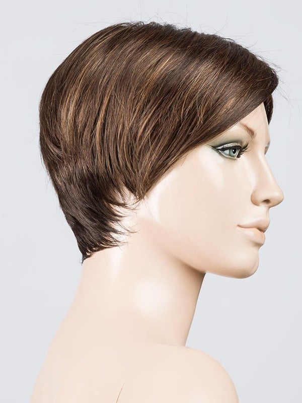 Perruque Jump Mono Ellen Wille : coupe courte asymétrique, effet naturel, bordure frontale invisible extra-longue