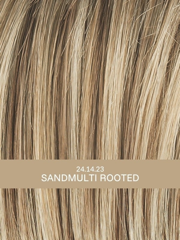 Perruque Limit Mono Part Hair Power : raie mono naturelle, pointes effilées, effet rooted (racines foncées) et mèches mix