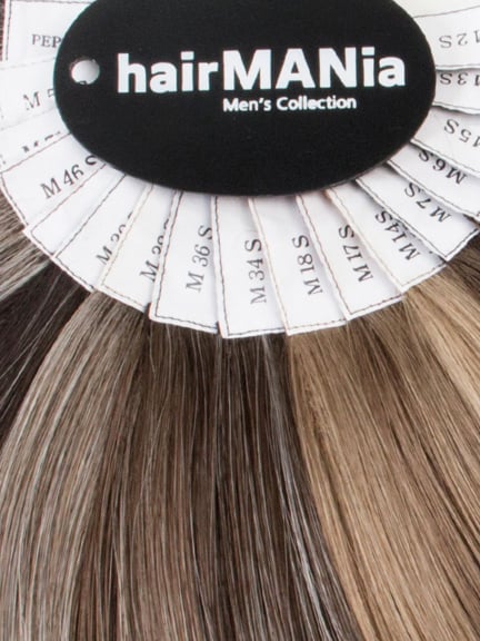 Nuancier Ellen Wille pour perruques hommes en cheveux synthétiques pour choisir la bonne teinte