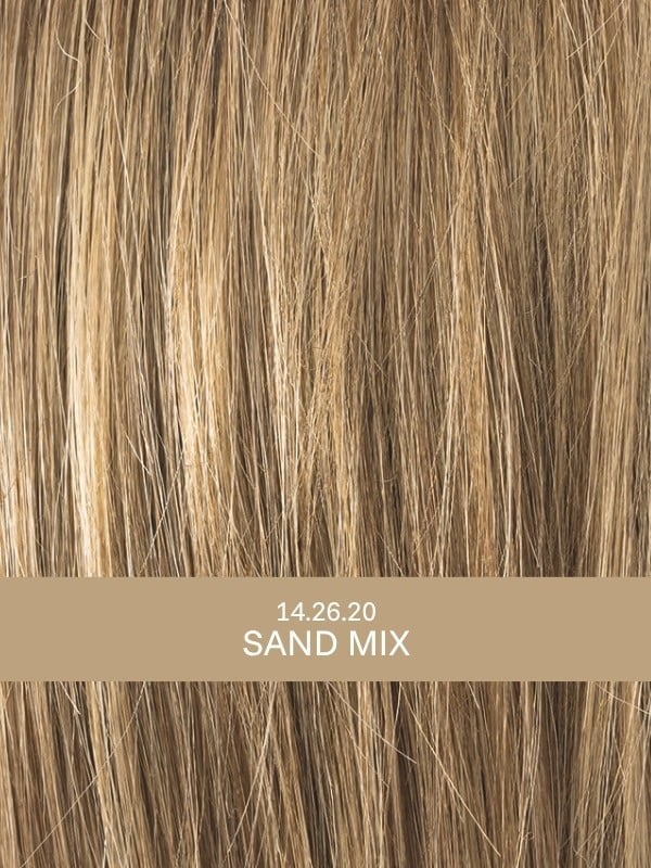 Perruque Miley Small Mono petite taille : cheveux longs, frange légère, finition naturelle (48–54 cm)