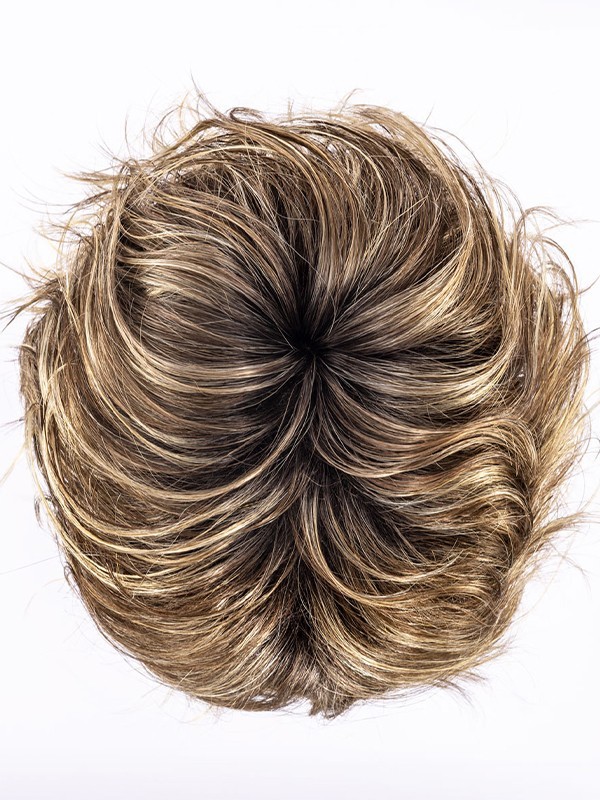 Perruque Show Ellen Wille : coupe courte asymétrique, ondulations légères, bordure invisible, rendu naturel et discret.