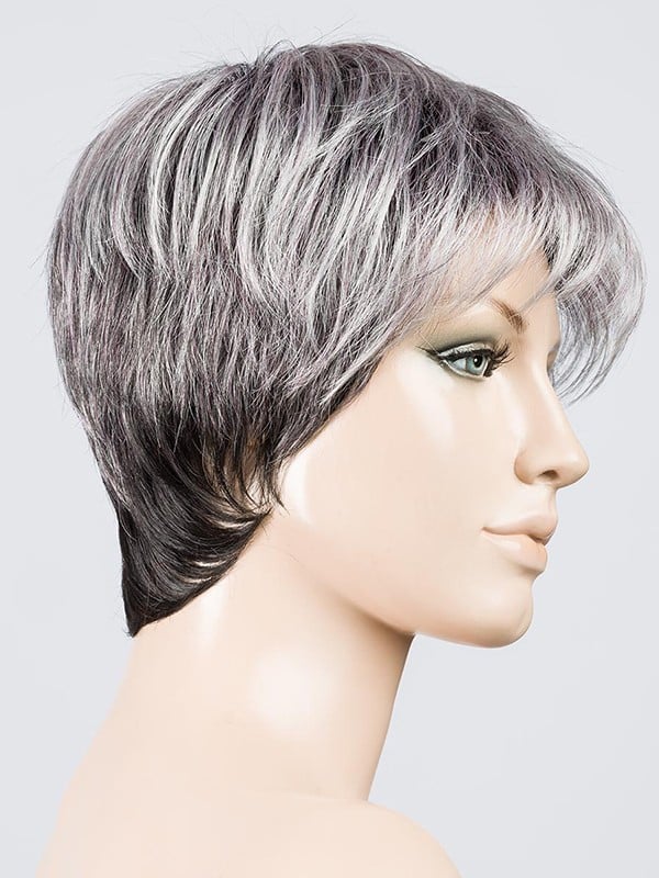 Perruque Ellen Wille Stop Hi Tec : coupe courte effilée, volume naturel, effet racines foncées et mèches balayées