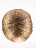 Perruque Talia Mono Part : carré court nuque dégagée, frange de côté, tulle cinéma transparent pour un rendu naturel
