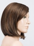 Perruque Tempo 100 Deluxe, carré mi-long lisse 100% fait main, mono-filament effet cuir chevelu, frange modulable