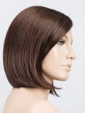Perruque Tempo 100 Deluxe, carré mi-long lisse 100% fait main, mono-filament effet cuir chevelu, frange modulable