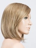 Perruque Tempo 100 Deluxe, carré mi-long lisse 100% fait main, mono-filament effet cuir chevelu, frange modulable