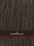 Perruque Tempo 100 Deluxe, carré mi-long lisse 100% fait main, mono-filament effet cuir chevelu, frange modulable