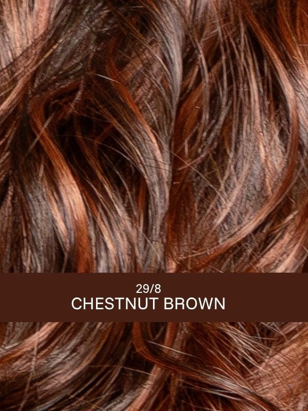 Perruque Sun Taste Gisela Mayer : mi-longue bouclée, volume glamour, fibre synthétique thermo 150°C pour un rendu naturel.