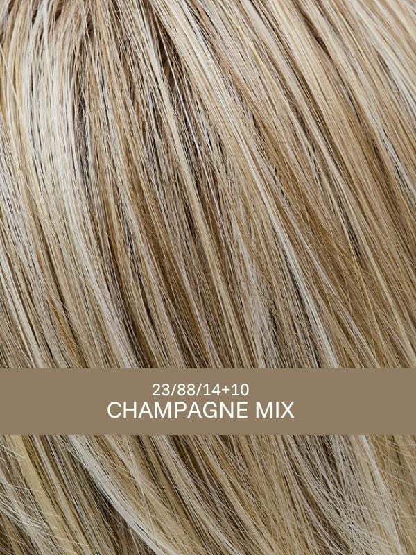 Perruque femme Sun Talent de Gisela Mayer, cheveux courts lisses en fibre synthétique, bonnet standard confort essentiel.