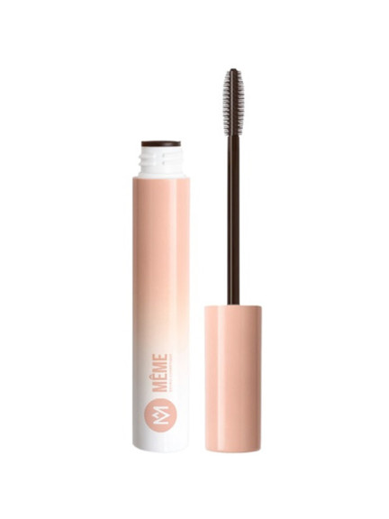 Mascara Même brun-noir haute tolérance, maquillage des yeux à 98% d'ingrédients d'origine naturelle pour cils définis et regard 