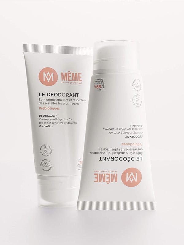 Déodorant crème 50 ml Même, soin du corps pour peaux sensibles, absorbe la transpiration et neutralise les odeurs au quotidien