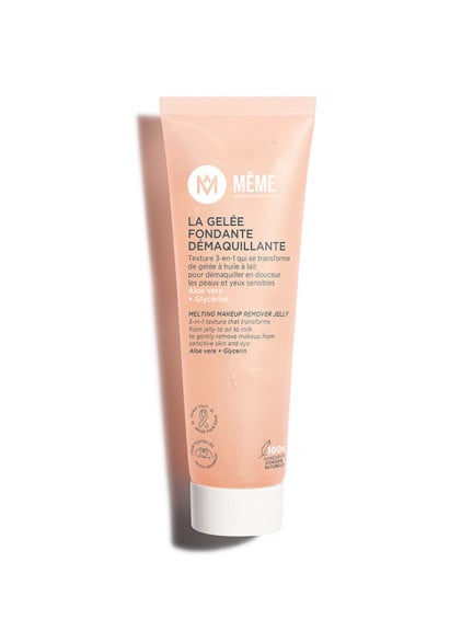 Gelée fondante démaquillante Même 50 ml, soin visage et yeux à texture 3-en-1 pour enlever maquillage et impuretés en douceur