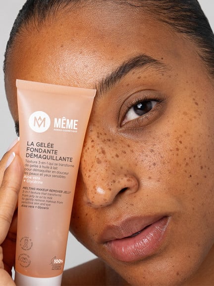 Gelée fondante démaquillante Même 50 ml, soin visage et yeux à texture 3-en-1 pour enlever maquillage et impuretés en douceur
