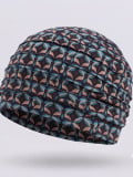 Turban Lora Volume Gisela Mayer imprimé rétro avec plis et effet volume, doublure douce en viscose de bambou