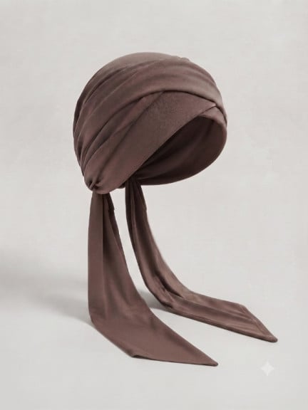 Turban Set Lena Volume Uni Gisela Mayer, couvre-chef deux pièces au coloris uni avec volume naturel et style sobre.