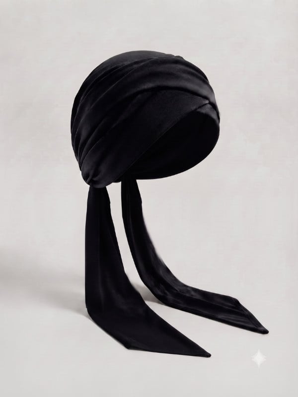 Turban Set Lena Volume Uni Gisela Mayer, couvre-chef deux pièces au coloris uni avec volume naturel et style sobre.