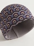 Turban Set Lena Volume Printed imprimé de Gisela Mayer en deux pièces avec volume, disponible en wine red et blue jeans
