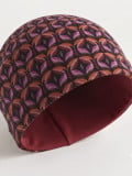 Turban Set Lena Volume Printed imprimé de Gisela Mayer en deux pièces avec volume, disponible en wine red et blue jeans