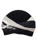 Turban Set Nele Gisela Mayer 2 en 1 en bambou-viscose avec bonnet doux et bandeau intégré, taille unique, confortable et respira