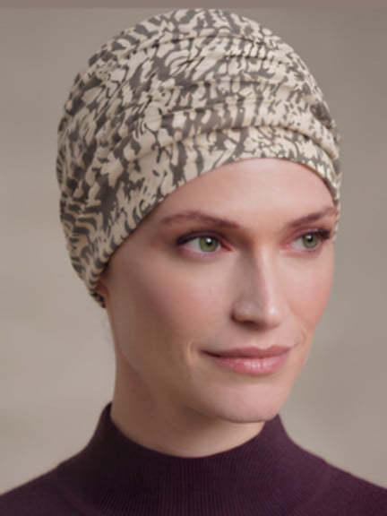 Turban Florida Printed Gisela Mayer plissé imprimé