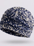 Turban Florida Printed Gisela Mayer plissé léger et doux en fibre de bambou, imprimé féminin pour un confort optimal au quotidie