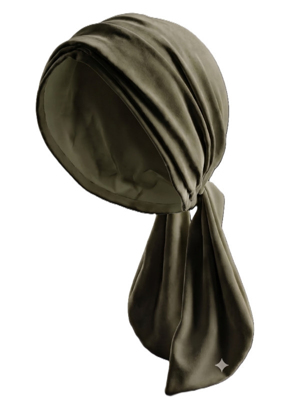 Turban Madrid Gisela Mayer en viscose douce, turban à nouer confortable et féminin, taille unique, pour cuir chevelu sensible. D