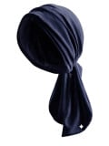 Turban Madrid Gisela Mayer en viscose douce, turban à nouer confortable et féminin, taille unique, pour cuir chevelu sensible. D