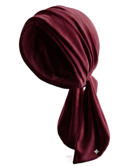 Turban Madrid Gisela Mayer en viscose douce, turban à nouer confortable et féminin, taille unique, pour cuir chevelu sensible. D