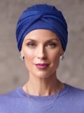 Turban Malou Gisela Mayer à nouer en modal doux et respirant, confortable toute la journée pour cuir chevelu sensible. Demandez 