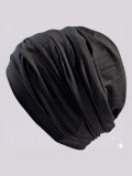 Turban Cora Gisela Mayer classique plissé en bambou, doux et respirant, pour cuir chevelu sensible, taille unique. Voir les colo