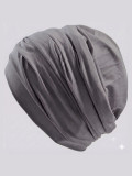 Turban Cora Gisela Mayer classique plissé en bambou, doux et respirant, pour cuir chevelu sensible, taille unique. Voir les colo