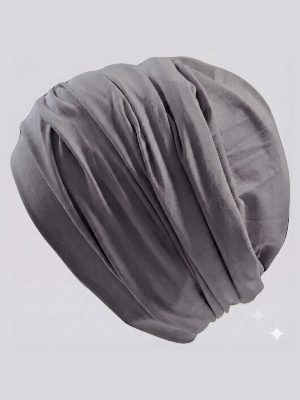 Turban Cora Gisela Mayer classique plissé en bambou, doux et respirant, pour cuir chevelu sensible, taille unique. Voir les colo