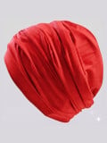 Turban Cora Gisela Mayer classique plissé en bambou, doux et respirant, pour cuir chevelu sensible, taille unique. Voir les colo