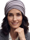 Turban Cora Gisela Mayer classique plissé en bambou, doux et respirant, pour cuir chevelu sensible, taille unique. Voir les colo