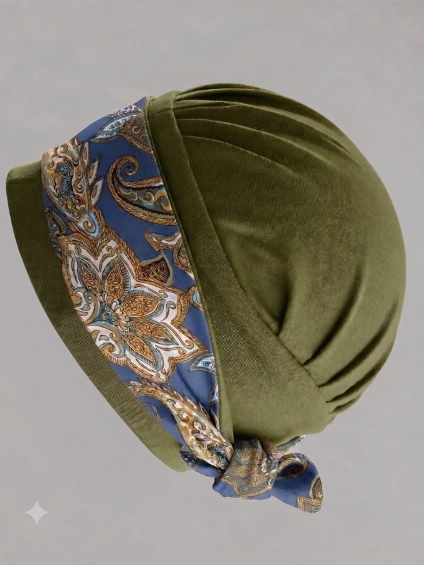Turban Set Pia Gisela Mayer 2 en 1 avec bonnet en bambou doux et bandeau à nouer, taille unique, confortable pour un porté toute